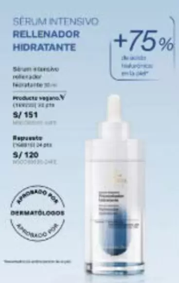 Sérum intensivo rellenador hidratante