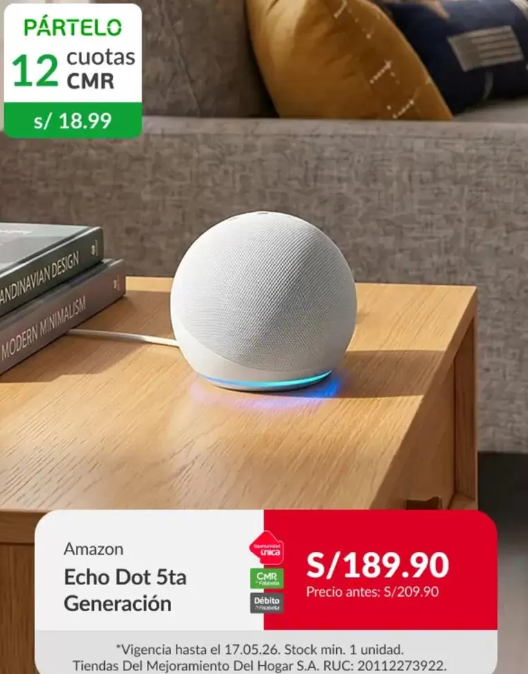Amazon - Echo Dot 5ta Generación