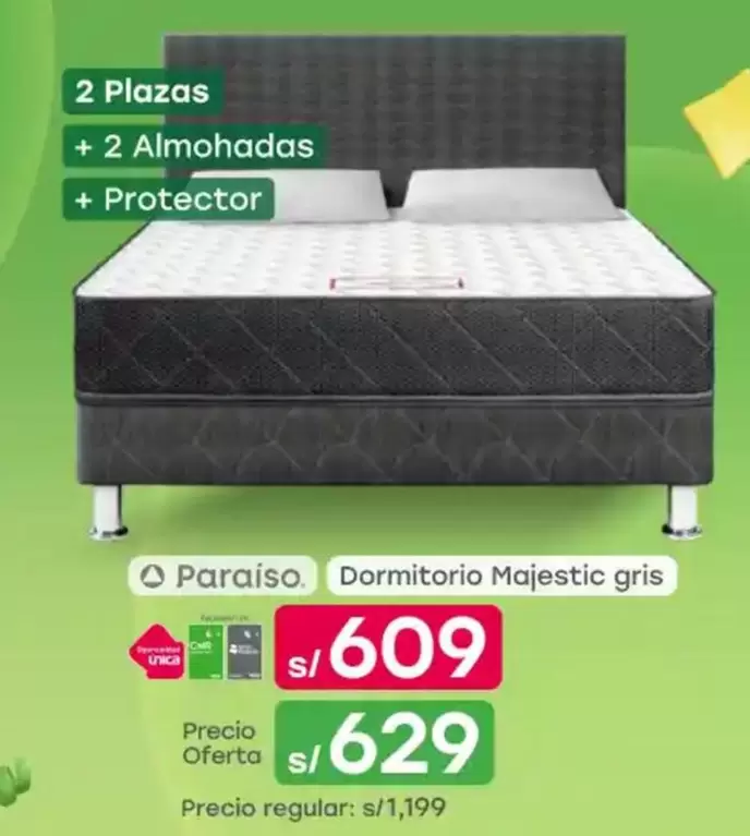 Dormitorio Majestic gris