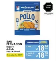 San Fernando - Nuggets de Pollo Bolsa x 60 und.