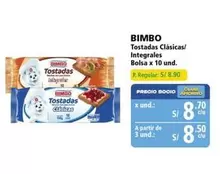 Bimbo - Tostadas Clásicas Integrales