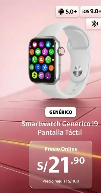Smartwatch Generico i9 Pantalla Táctil