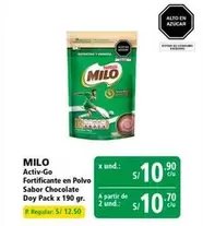 Milo - Fortificante en Polvo Sabor Chocolate Doy Pack