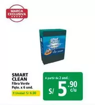Smart - Fibra Verde Pqte. x 6 und.