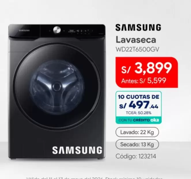 Samsung - Lavaseca WD22T6500GV