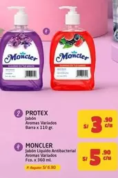 Moncler - Jabón Líquido Antibacterial Aromas Variados
