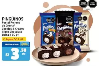 Pastel Relleno de Crema, Cookies & Cream/ Triple Chocolate