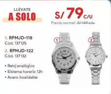 Solo - RPMJD-118 Cód. 137125, RPMJD-122 Cód. 137132