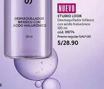 Studio - Desmaquillador bifásico con ácido hialurónico cód. 09774
