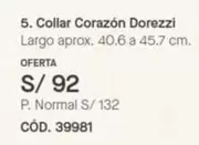 Collar Corazón Dorezzi