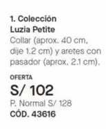 Luzia Petite Collar y aretes
