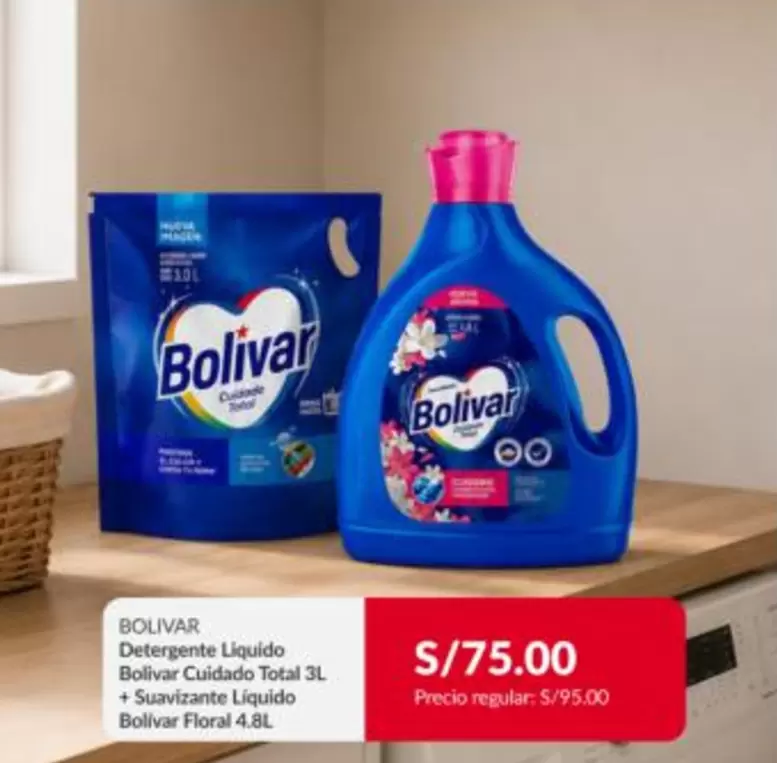 Bolívar - Detergente Líquido + Suavizante Líquido