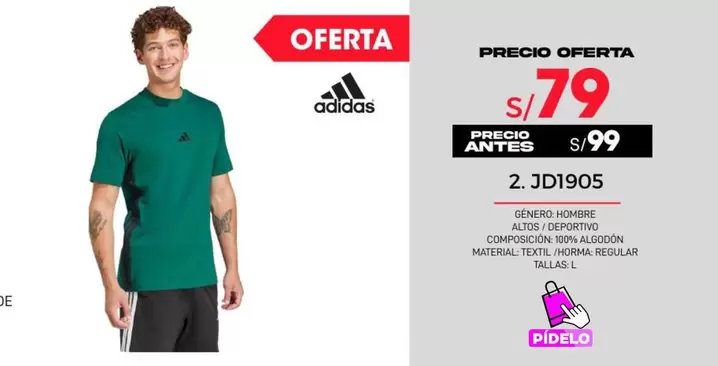 Adidas - Camiseta deportiva