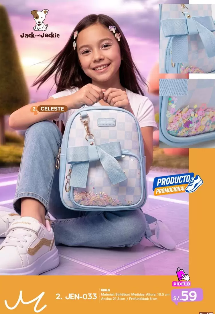 Mochila Celeste 2. JEN-033