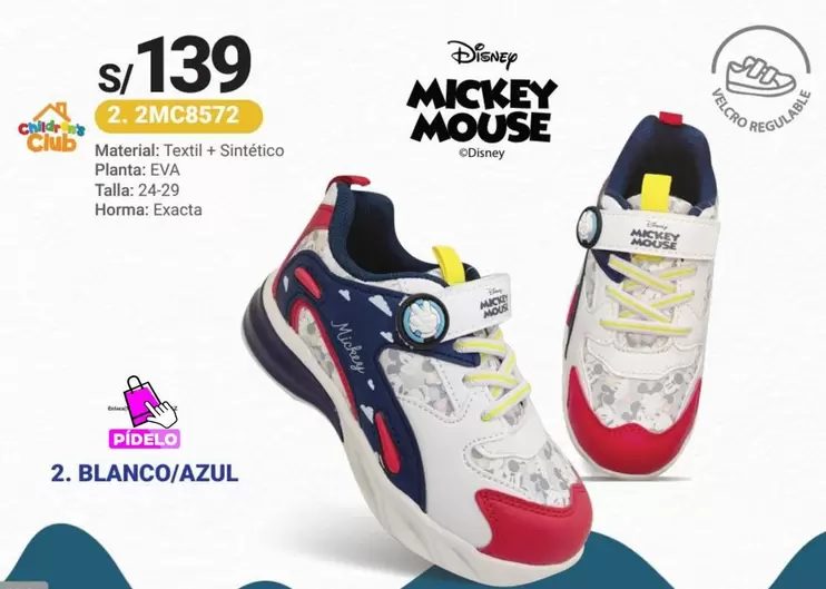 Mickey Mouse - Zapatillas 2MC6572