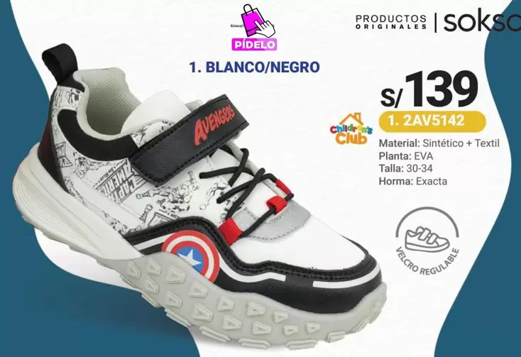 Avengers - DIDELO 1. BLANCO/NEGRO 2AV5142