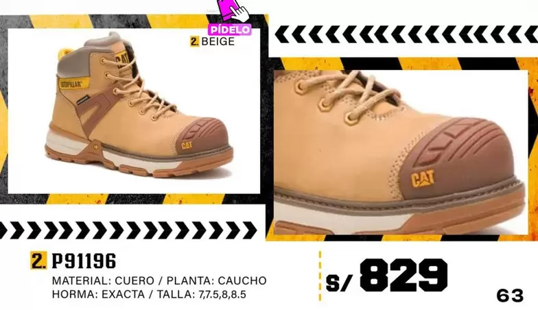 Cat - Botas de Seguridad P91196
