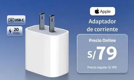 Apple - Adaptador de corriente