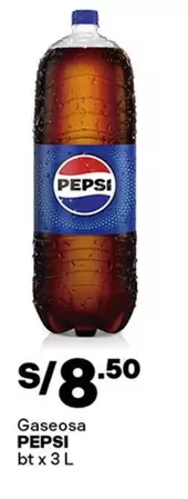 Pepsi - Gaseosa bt x 3 L