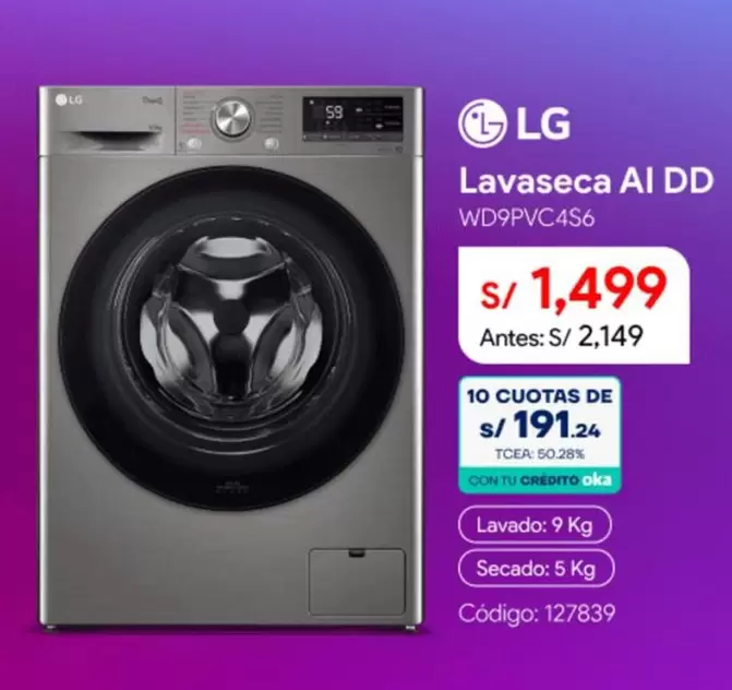 Lg - Lavaseca AI DD WD9PVC4S6