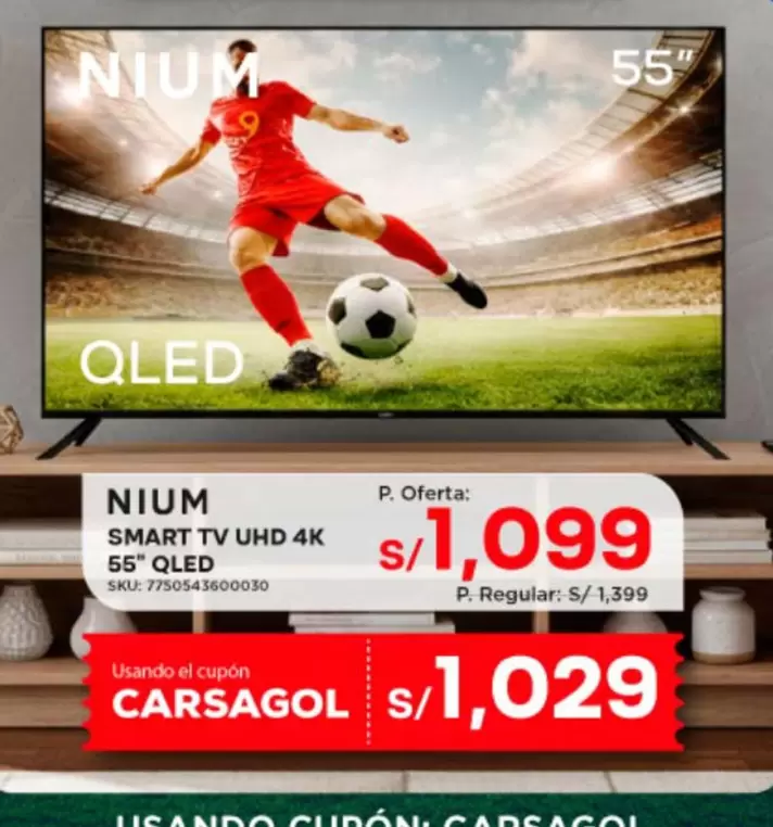 Smart - SMART TV UHD 4K 55" QLED