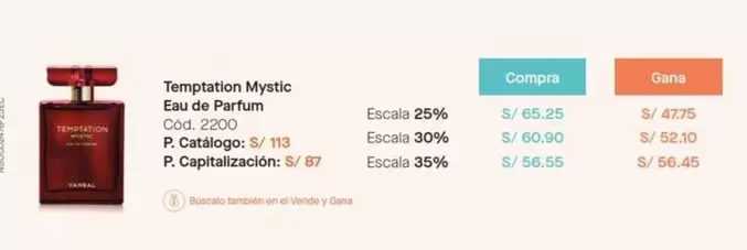 Temptation - Mystic Eau de Parfum Cód. 2200