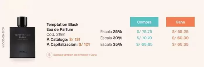 Temptation - Black Eau de Parfum Cód. 2192