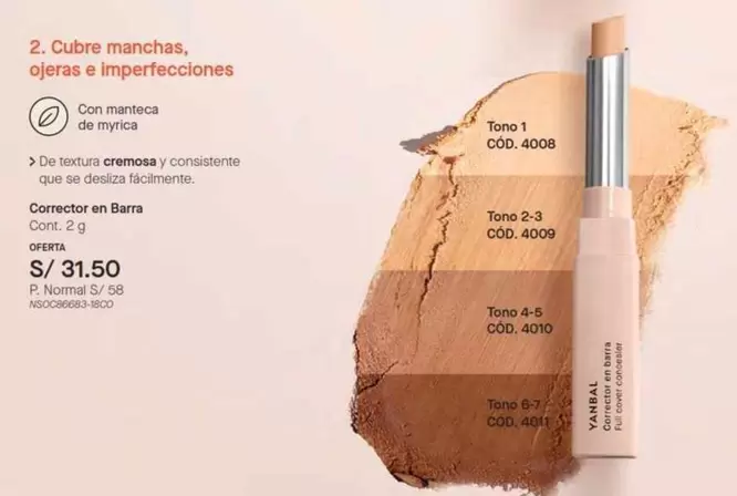 Yanbal - Corrector en Barra
