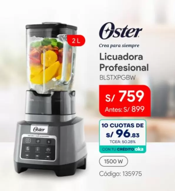 Oster - Licuadora Profesional BLSTXPGW