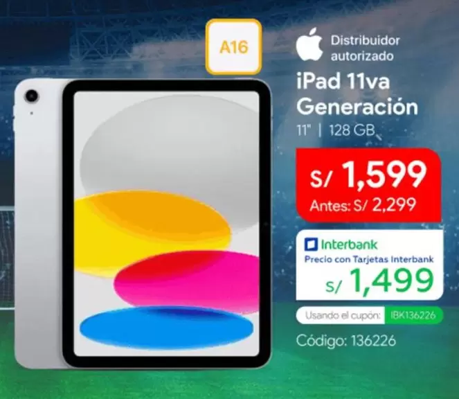 Apple - iPad 11va Generación 11" | 128 GB