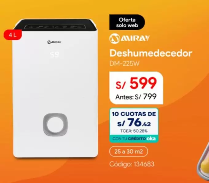 Miray - Deshumedecedor DM-225W