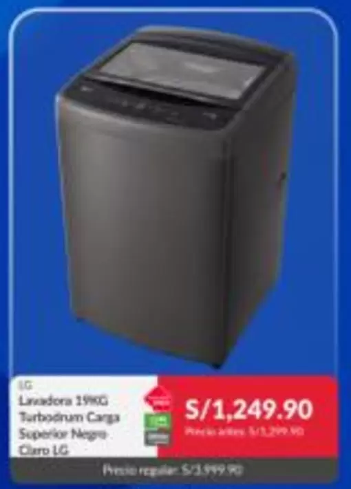 Lg - Lavadora 19KG Turbodrum Carga Superior