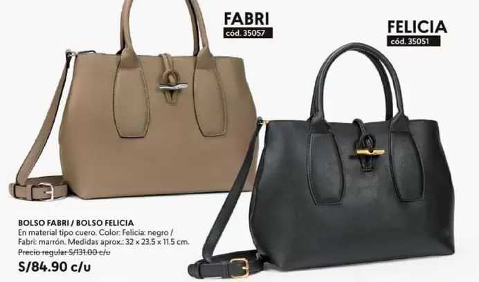 BOLSO FABRI / BOLSO FELICIA cód. 35057
