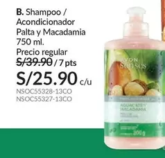 PTS - Shampoo / Acondicionador Palta y Macadamia 750 ml.