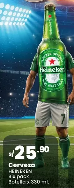 Heineken - Cerveza Six pack Botella