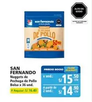 San Fernando - Nuggets de Pechuga de Pollo Bolsa