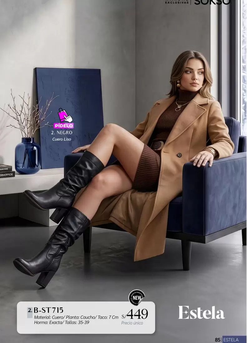Estela 2.B-ST715 Mid-Calf Boots