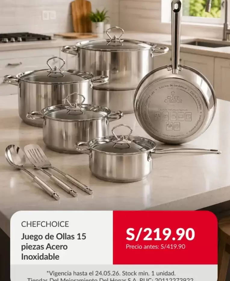 Canon - Juego de Ollas 15 piezas Acero Inoxidable