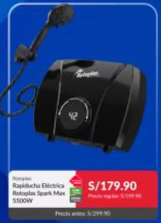 Rotoplas - Rapiducha Eléctrica Spark Max 5500W