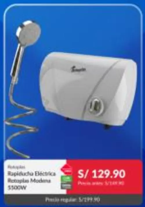 Rotoplas - Rapiducha Eléctrica  Moderna 5500W