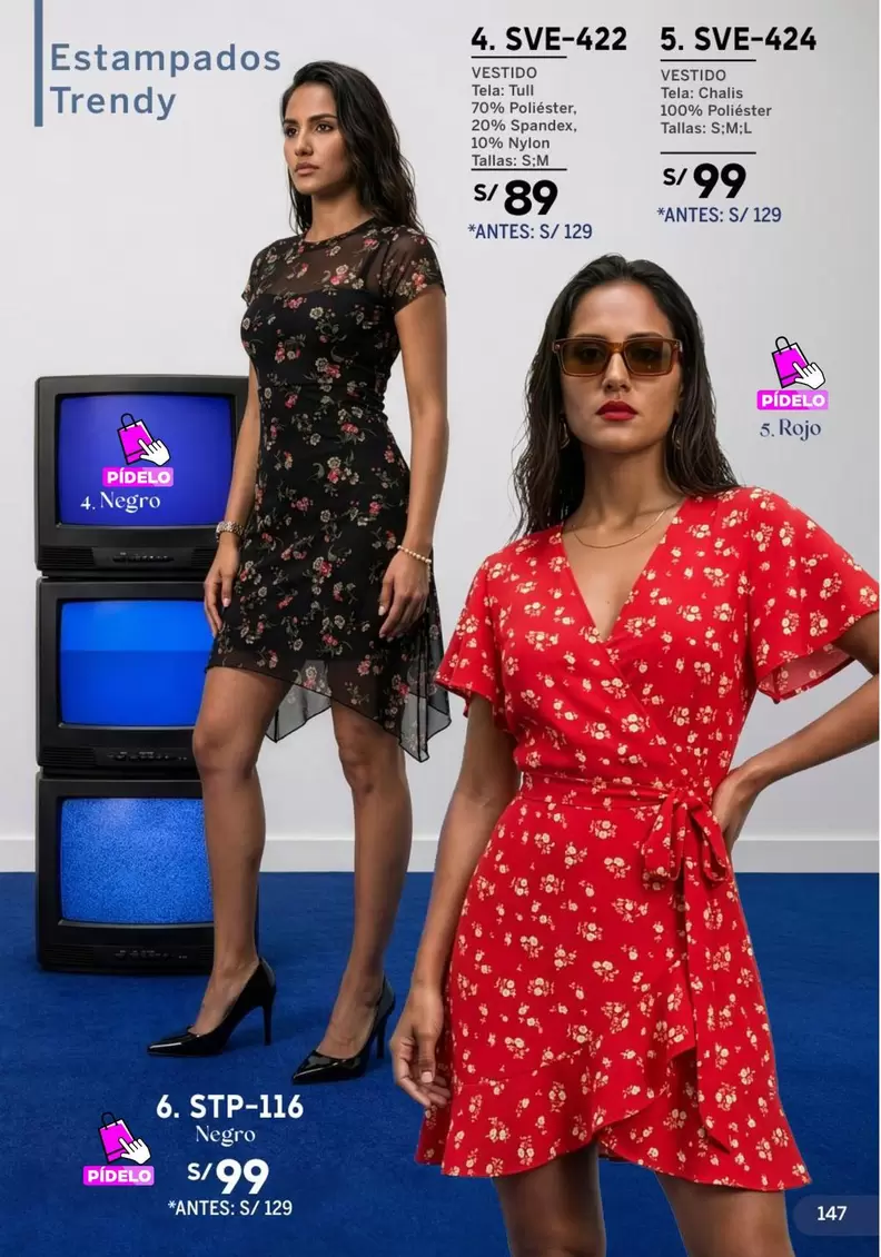 Trendy - Vestido SVE-422, Vestido SVE-424