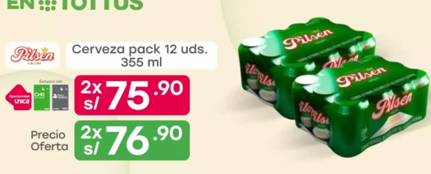 Pilsen - Cerveza pack 12 uds.