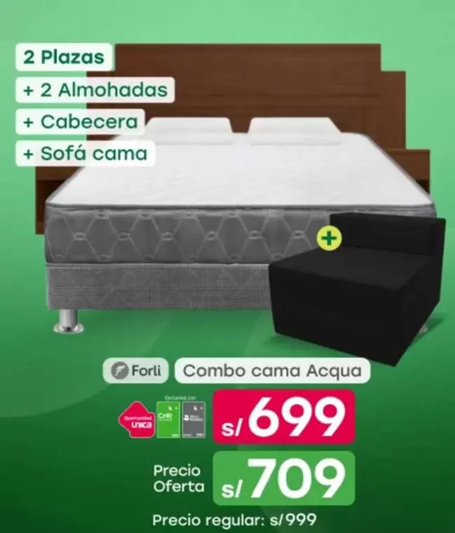 Forli - Combo cama Acqua