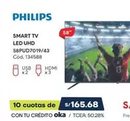 Philips - SMART TV LED UHD 58PUD7019/43
