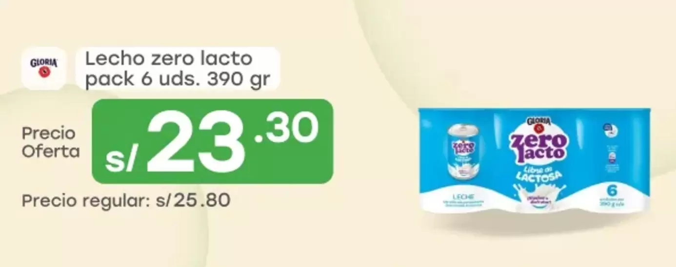 Gloria - Lecho zero lacto