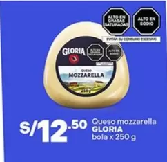 Gloria - Queso mozzarella bola