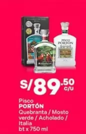 Portón - Pisco Quebranta / Mosto Verde / Acholado / Italia