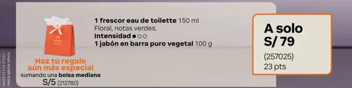 Solo - 1 frescor eau de toilette 150 ml, 1 jabón en barra puro vegetal 100 g