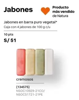 Natura - Jabones en barra puro vegetal