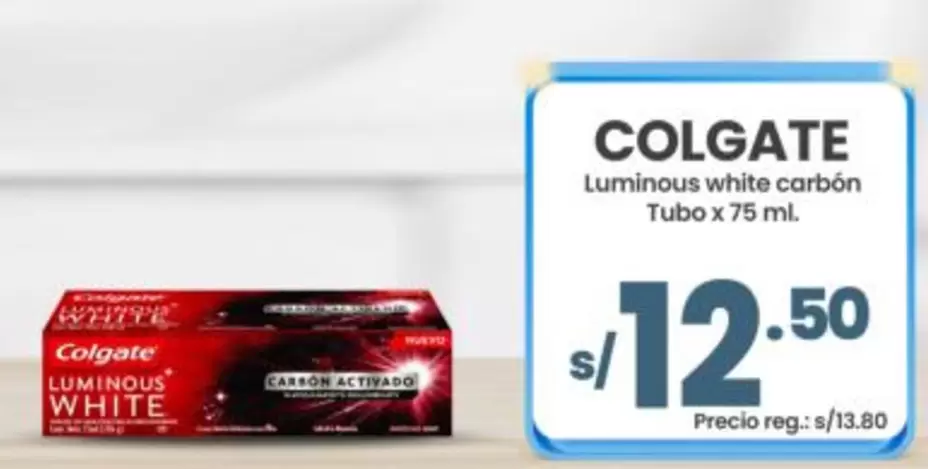 Colgate - Luminous white carbón Tubo